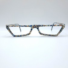 Occhiali Alain Mikli vintage fatti a mano in Francia 912-194 AM 86 fantasia colorata 