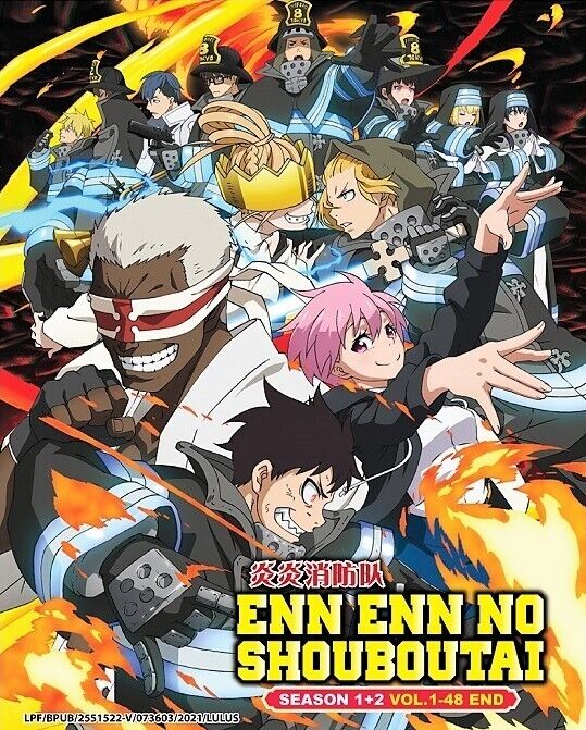 Fire Force Enn Enn no Shouboutai Complete Anime Season 1 &2 DVD English  Dubbed