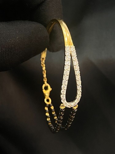 Classy 0.72 Cts Round Brilliant Cut Natural Diamonds Statement Bracelet 14K Gold - Picture 9 of 14