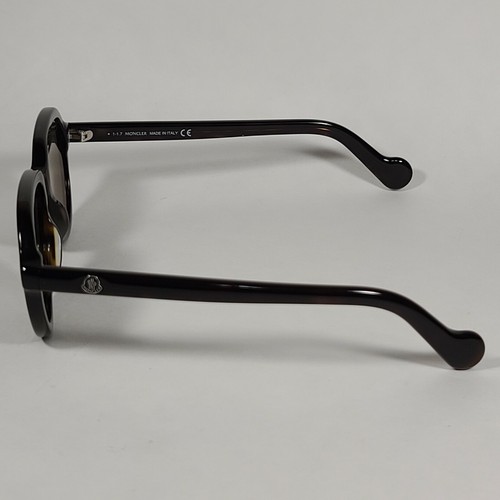Moncler ML0043 52C Aviator Sunglasses Dark Havana Brown Gold Tint Lens 52mm - 第 4/11 張圖片
