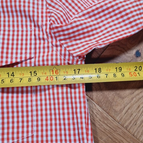 Bape A Bathing Ape Size S Gingham Check Button Down Shirt Pocket Long Sleeve - Picture 18 of 20
