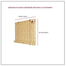 tapparella bambu parasole tenda ombreggiante con carrucola frangivista oscurante