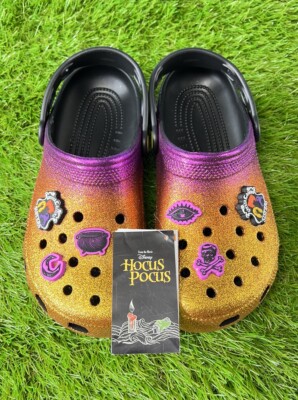 Disney Hocus Pocus Glitter Clogs for Adults by Crocs - M6/W8