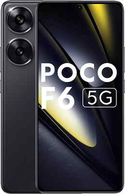 POCO F6 5G (Black 256GB 8 GB RAM)8s Gen3 Processor 6.67 inch 50MP Global Version