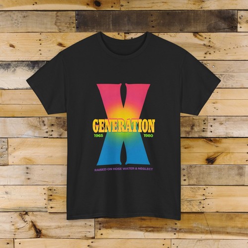 Vintage Generation X Unisex Heavy Cotton Tee Nostalgic T-Shirt