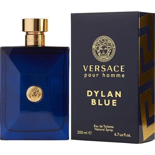 VERSACE POUR HOMME DYLAN BLUE 200ML EAU DE TOILETTE SPRAY NAGELNEU & VERSIEGELT - Bild 1 von 5