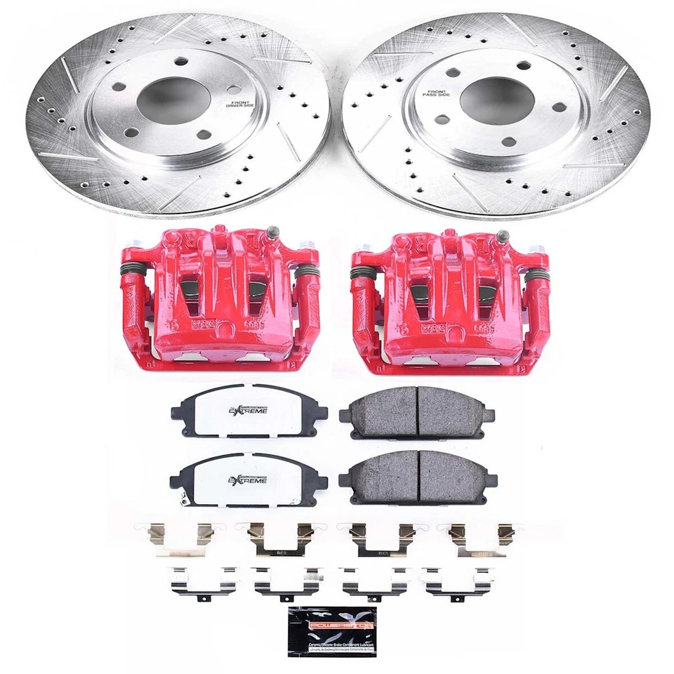 KC150-36 Powerstop 2-Wheel Set Brake Kit With Calipers Front for Nissan Quest - Image 3 of 4