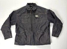 Vintage Rocawear Y2K Mens Lined Denim Jacket Blue Sz XL Rap Hip Hop Jayz Jean