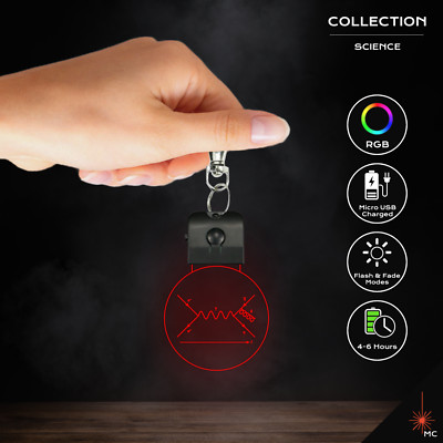 LED Keychain - Feynman Diagram (Science)