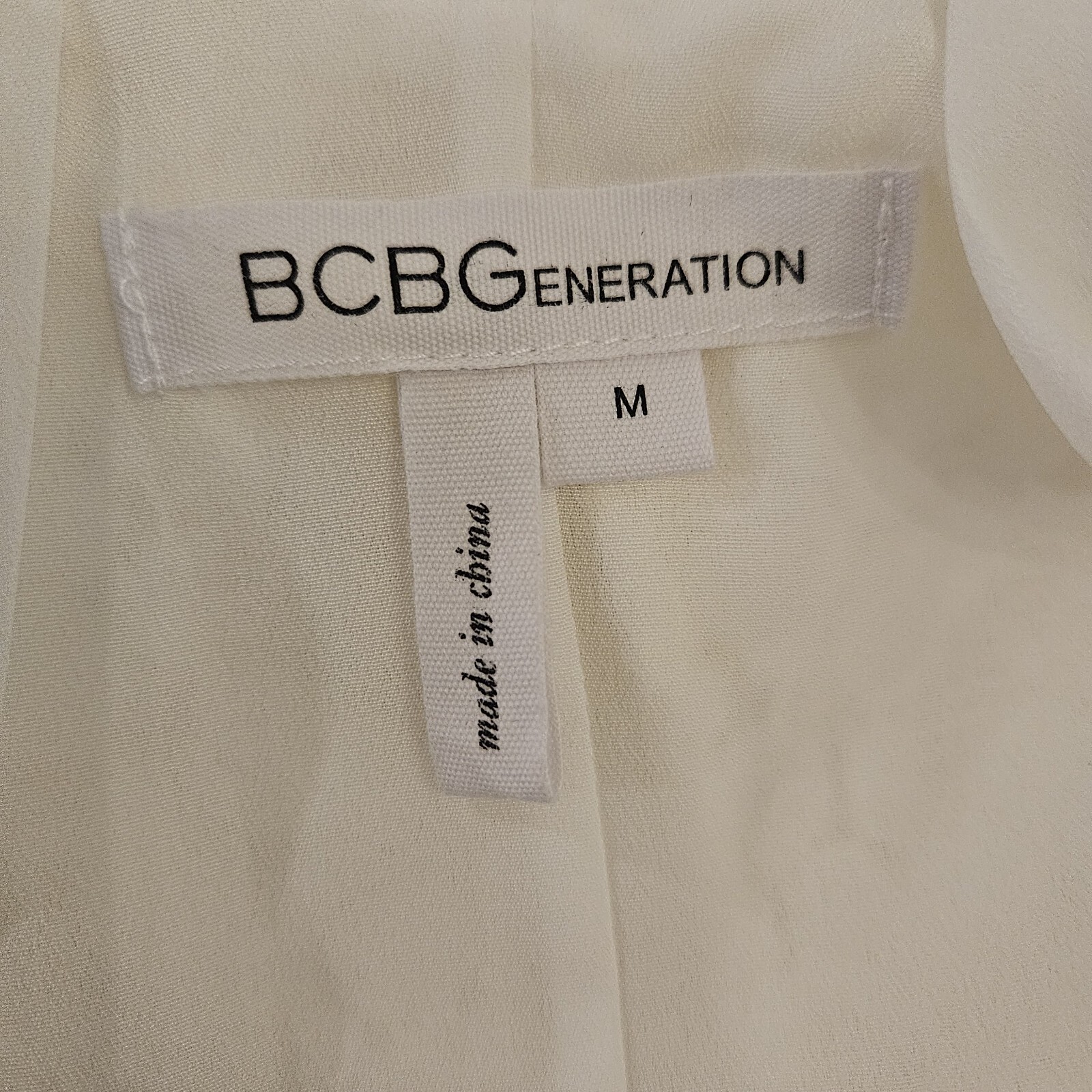 BCBGeneration White Lined Lace Flowy Spaghetti St… - image 5