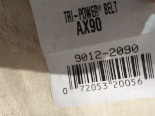 Gates AX90 Tri-Power Notched Belt 9012-2090 - Fast Ship - Picture 3 of 4