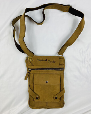 Vagabond Traveler Thick Cowhide Leather Womens Crossbody Purse