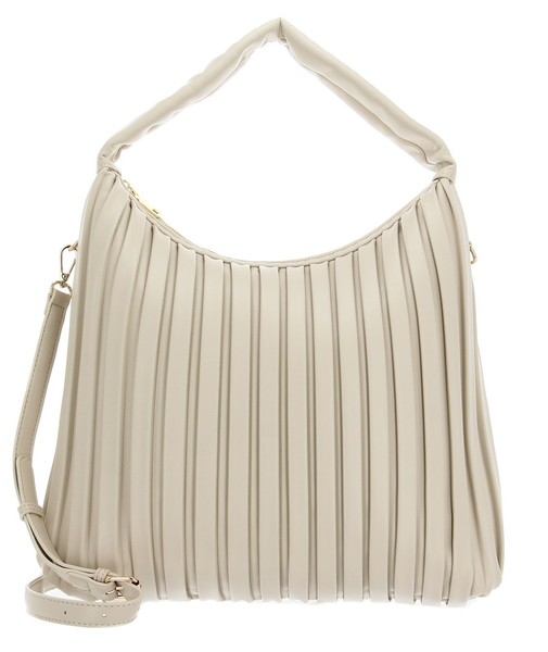 Seidenfelt Manufaktur Hamra Hobo Schultertasche Tasche Cream / Gold Creme Neu-image
