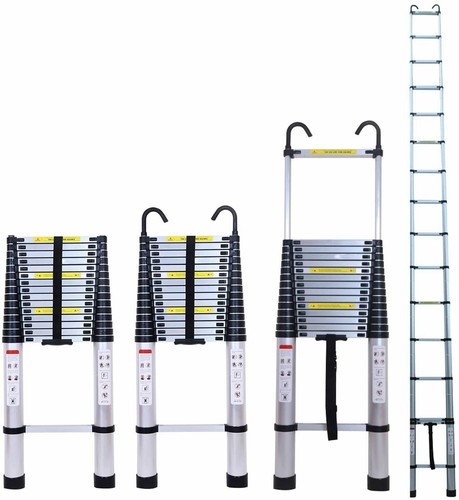 20ft Folding Ladder Multi-Purpose Extension Telescopic Ladder for Home DIY Loft - Picture 2 of 12