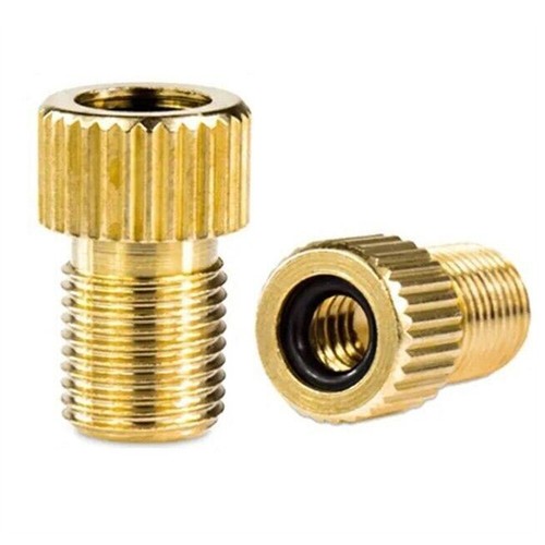 8x Bikes Inflate Tire Tool Pump Presta to Schrader Valve Adaptor Brass Convert - Picture 7 of 12