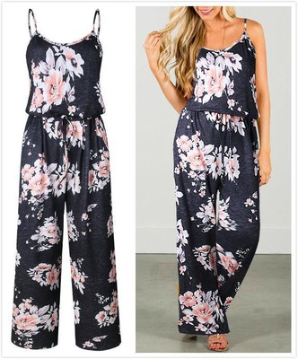 floral overall jumpsuit