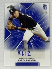 2021 LEAF PERFECT GAME AUTO KADEN GALASON BLUE PAPER 10/15