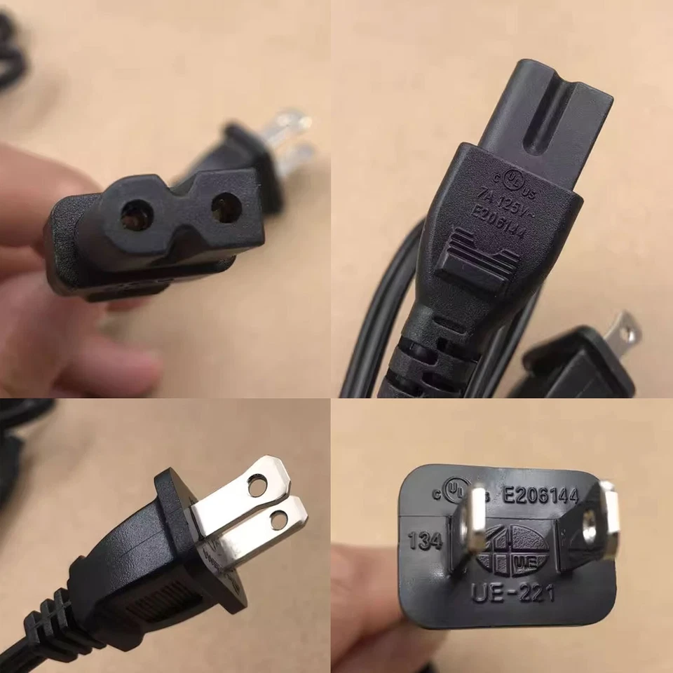 Cable de alimentación UL de 6 pies para máquina de coser Brother SE-400 CS-6000i SQ9000 XR7700 Foto 2 de 4