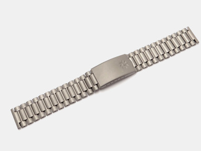 Junghans Faltschließe Titan Uhren Armband Titanum 18mm Grau Watch Strap NOS 