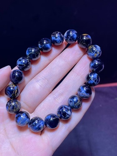 11.3mm Natural Pietersite Namibia Gemstone Round Beads Bracelet South Africa - Picture 6 of 8