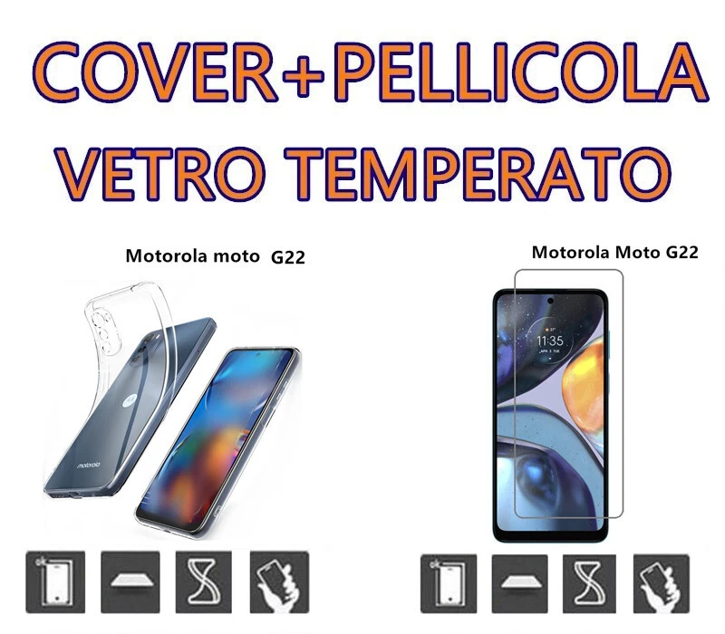 Custodia Gel Silicone + Pellicola Vetro Temperato Per