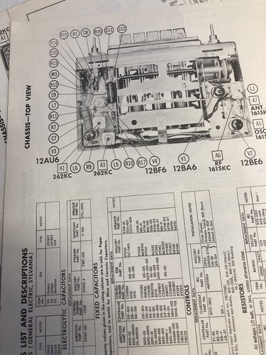 1956 PACKARD RADIO, MODEL 7267427, 12 VOLT PHOTOFACT FOLDER AUTO - 第 2/2 張圖片