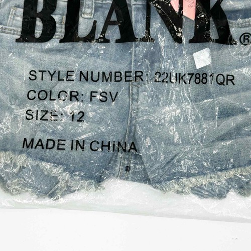 BLANKNYC Girls THe Mini Astor Blue Cut Off Denim Short Size 12 NWT - Picture 10 of 12
