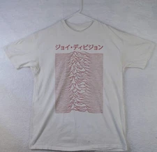 HOT! Joy Division Unknown Pleasures Japan Tour Unisex White T-shirt Size S-5XL