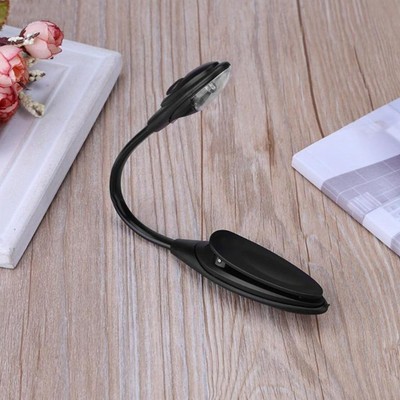 Mini LED Buch Licht Portable Flexible Leselampe Mit Klemme Für Schlafzimmer R EU