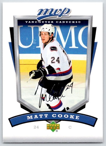 Cartes de base de hockey Upper Deck MVP UD NHL 2006-07 ( 201 - 300 ) - à choisir dans la liste - Photo 156 sur 195