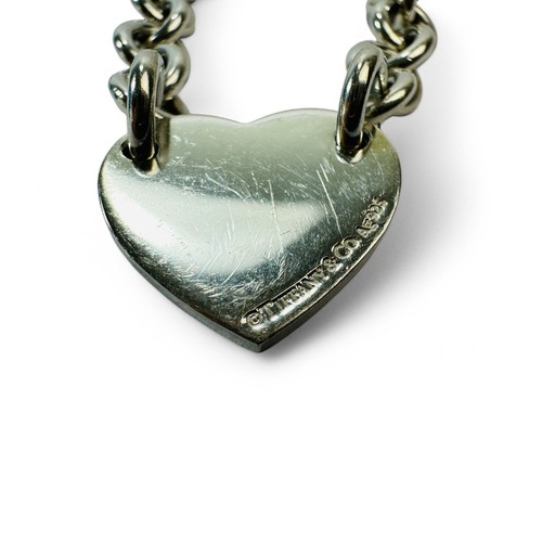 Tiffany & Co. Auténtico brazalete Please Return to Heart Tag de plata de ley 925 - Imagen 11 de 15