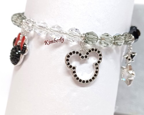 Swarovski Disney Mickey & Minnie Mouse Bracelet Crystal Beads Authentic 1112909 - Picture 8 of 18