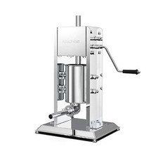 NNEDSZ 3L Manual Vertical Sausage Filler - Stainless Stuffer Meat Press Machine