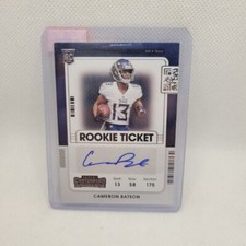 2021 Contenders Football Rookie Ticket Auto Cameron Batson Rookie RC TITANS