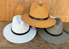 Men's Panama Style Light Weight Beach Hat, Summer Style Golf Hat