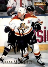 Gord Murphy Signed Auto 1995-96 Impact Skybox card Florida Panthers