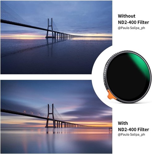K&F Concept Variable ND Filter ND2-400 Lens Filter Waterproof Scratch Resistant - Picture 53 of 144