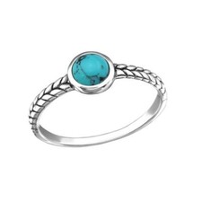 Turquoise Gemstone Solid 925 Sterling Silver Beautiful band Ring Handmade Ring