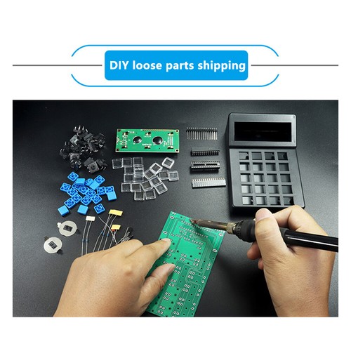 Calculadora Producción Electrónica Hágalo Usted Mismo Kit 51 Microcontrolador Soldadura Ejercicio EE. UU. - Imagen 6 de 24