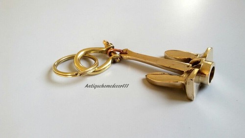 Lot of 6 Brass Anchor Keychains Nautical keychain handcuff keychain Gift Items - 第 2/4 張圖片