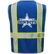 SAFETY WORK VEST PPE 🏈🦺DALLAS COWBOYS W/REFLECTIVE STRIP SIZE M/ L/XL/2X-4XL