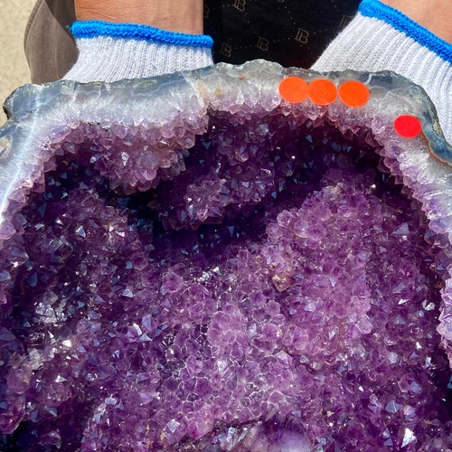 59.5LB Large natural amethyst geode quartz crystal cluster cathedral energy hea - Picture 3 of 15