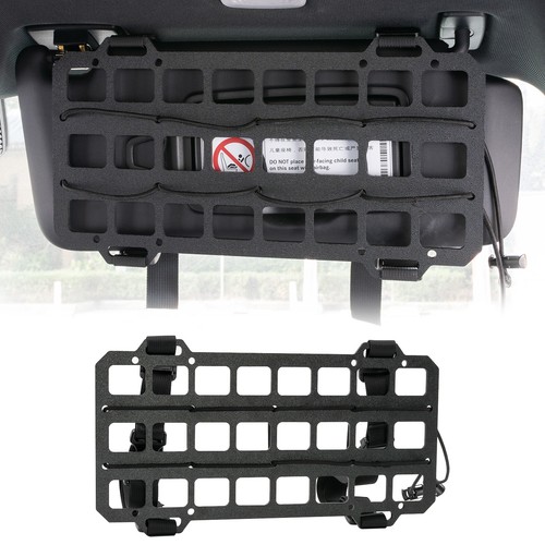 Car Tactical Rigid Molle Panel Sun Visor Organizer Storage Rack Rigid Panel US◮ - Picture 1 of 8