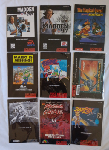 Libretti manuali Super Nintendo (autentici) - buoni - scegli tu / scegli V3 - Foto 3 di 4
