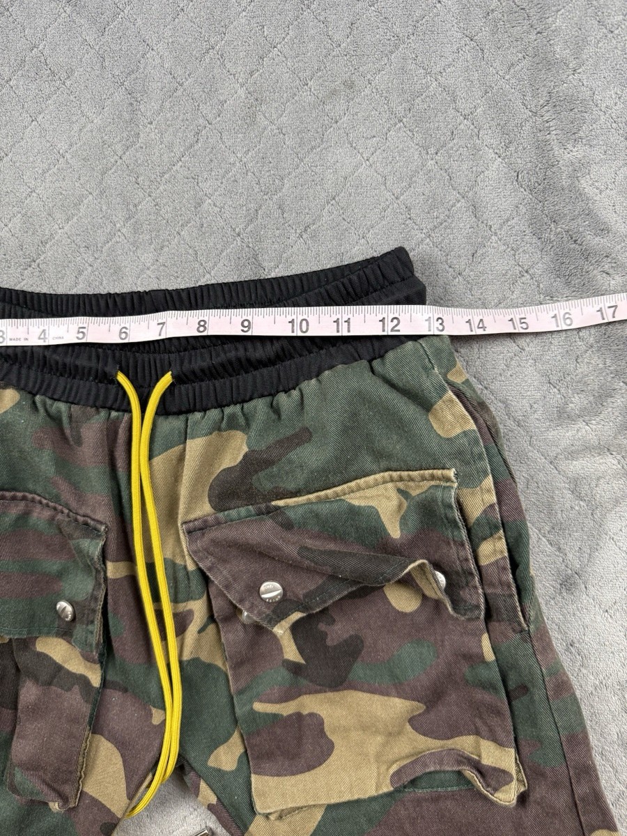 Rhude Camo Cargo Pants Mens Small Drawstring Jogger Streetwear | eBay
