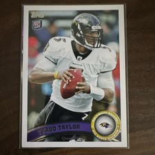 Topps 2011 Base Set Tyrod Taylor Rookie #14 Baltimore Ravens Football Card. rookie card picture