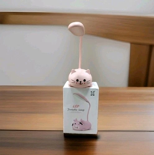Kids LED Cat Torch Wall Lamp Desk Night Light Bedroom Decor Rechargeable Bedside