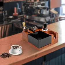 8 In 1 Espresso Knock Box 2.12Inch Coffee Grounds Knock Box with Accessories New
