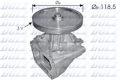 DOLZ S121 Wasserpumpe für FIAT