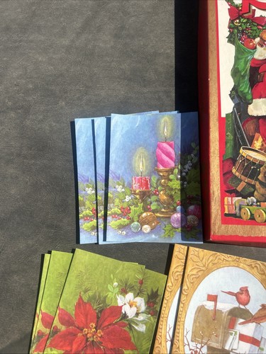 Vintage Lot of 32 Unused Assorted Christmas Greeting Cards / Envelopes - Regent - Picture 3 of 10